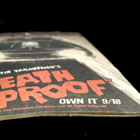 RARE PROMO 2007 Quentin Tarantino "DEATH PROOF" Movie Promotional Hanging Card - Picture 4 of 11